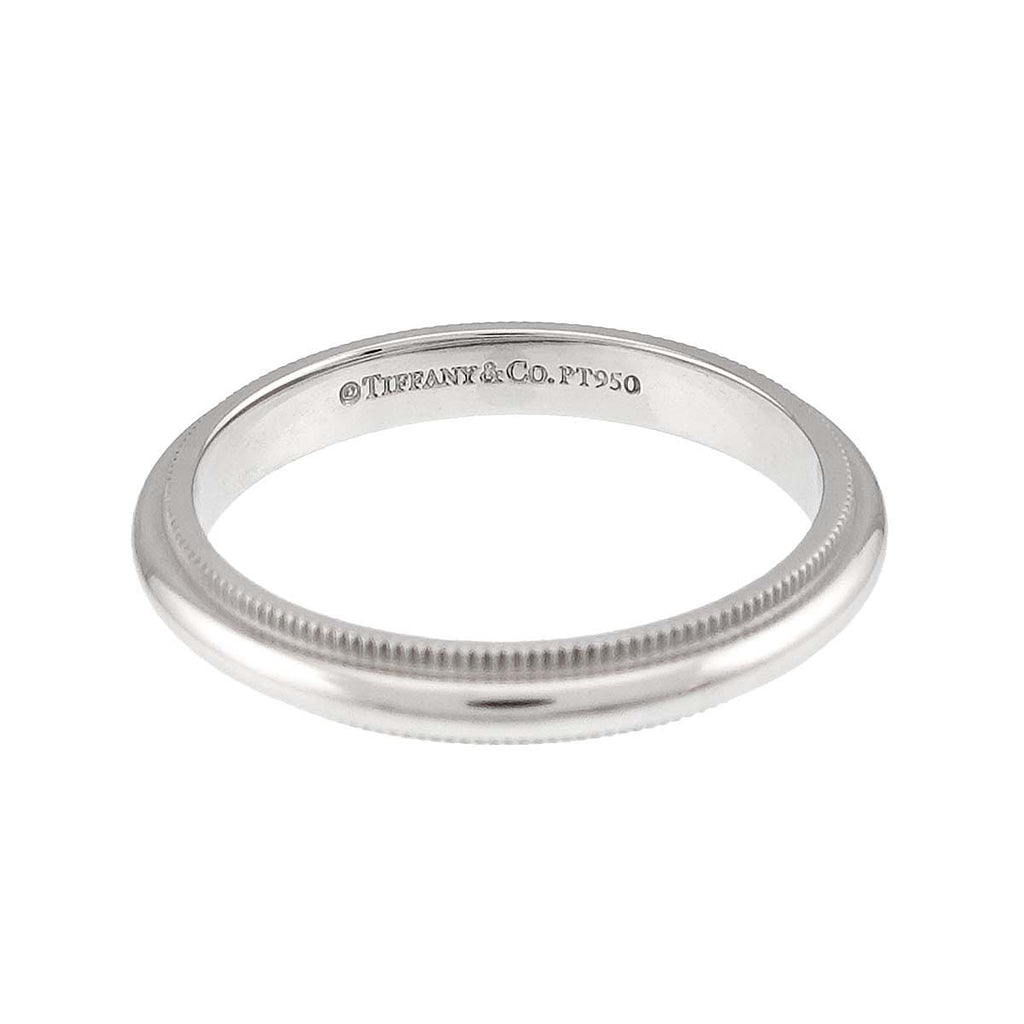 Tiffany & Co Milgray Ring Pt Platinum Together Milgrain — view 3