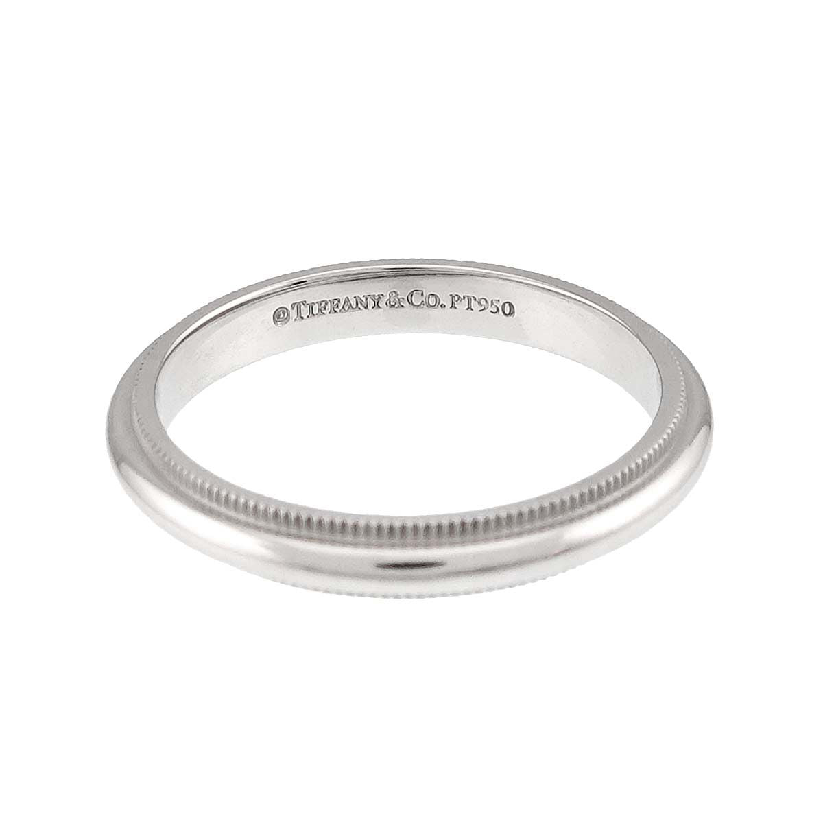 Tiffany & Co Milgray Ring Pt Platinum Together Milgrain — view 3