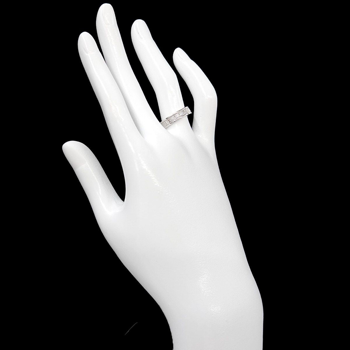 Tiffany & Co Atlas Ring Diamond 18k WG White Gold 750 — view 7
