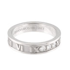 Tiffany & Co Atlas Ring Diamond 18k WG White Gold 750 — view 4