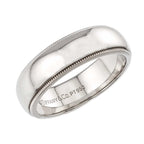 Tiffany & Co Milgray Ring Pt Platinum Together Milgrain — view 4