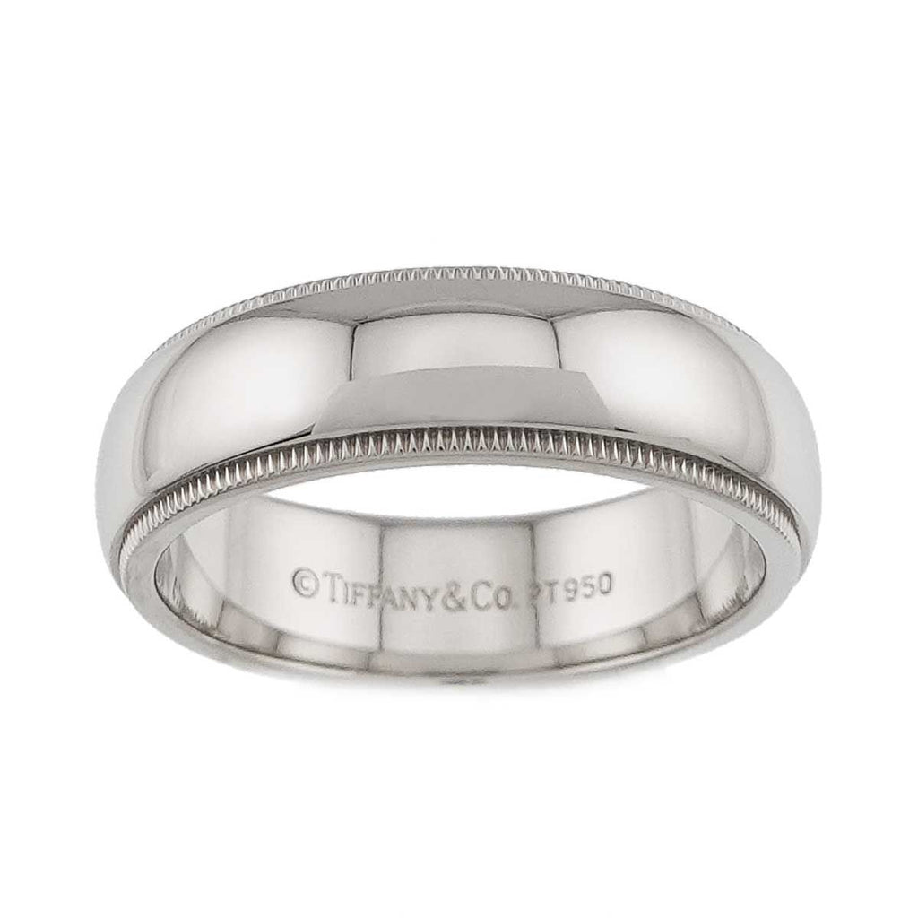 Tiffany & Co Milgray Ring Pt Platinum Together Milgrain — view 2