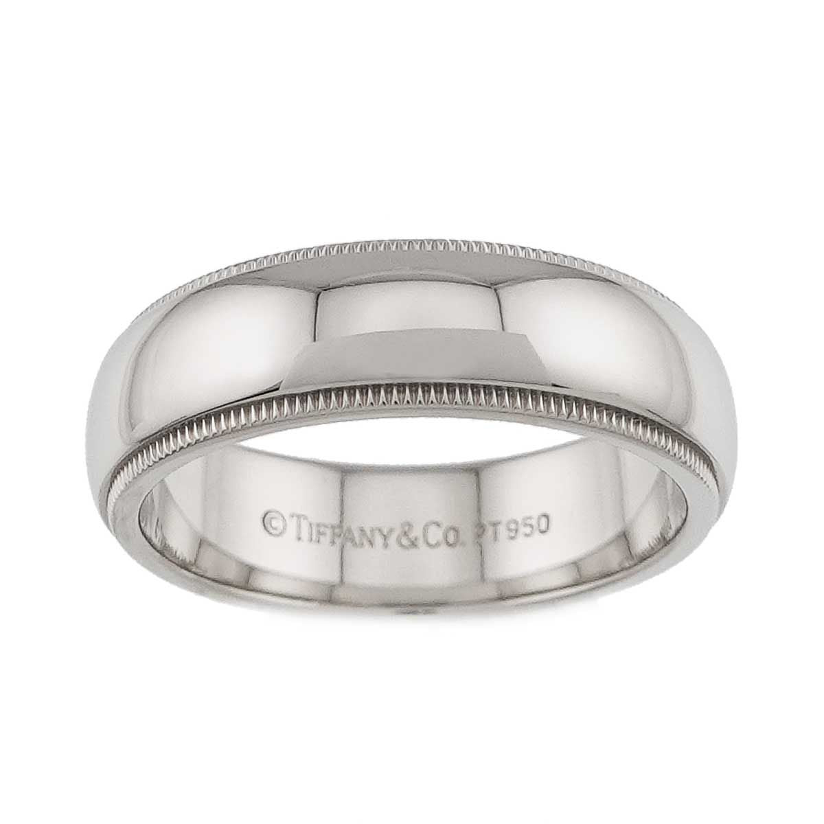 Tiffany & Co Milgray Ring Pt Platinum Together Milgrain — view 2