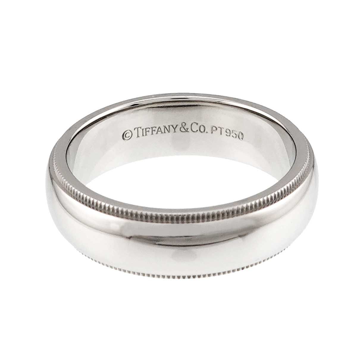 Tiffany & Co Milgray Ring Pt Platinum Together Milgrain — view 3