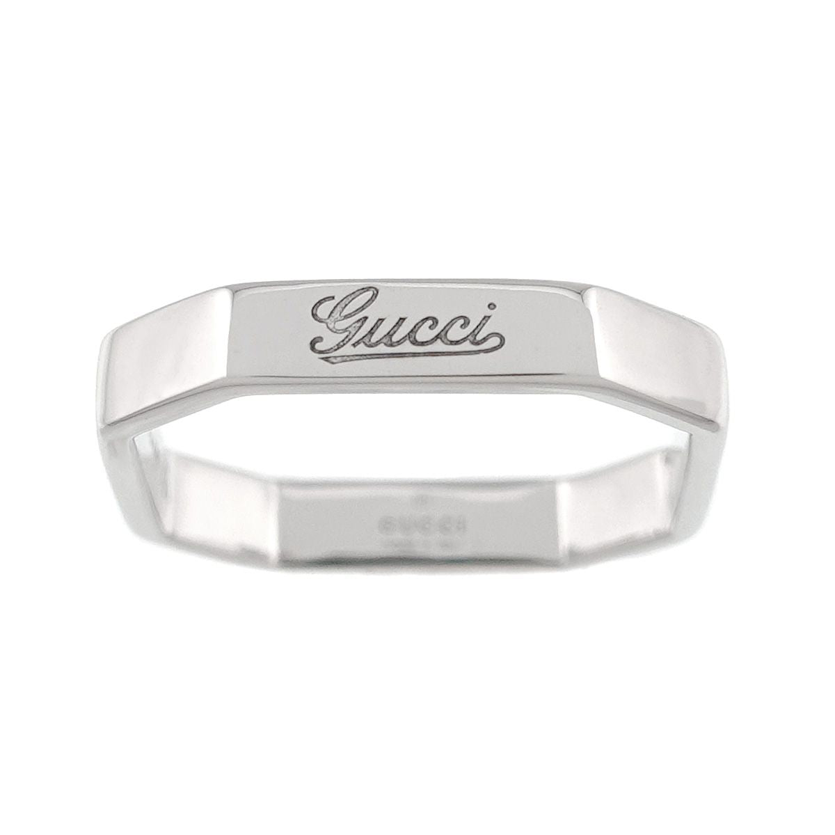 Gucci Octagonal Ring 18k WG White Gold — view 2