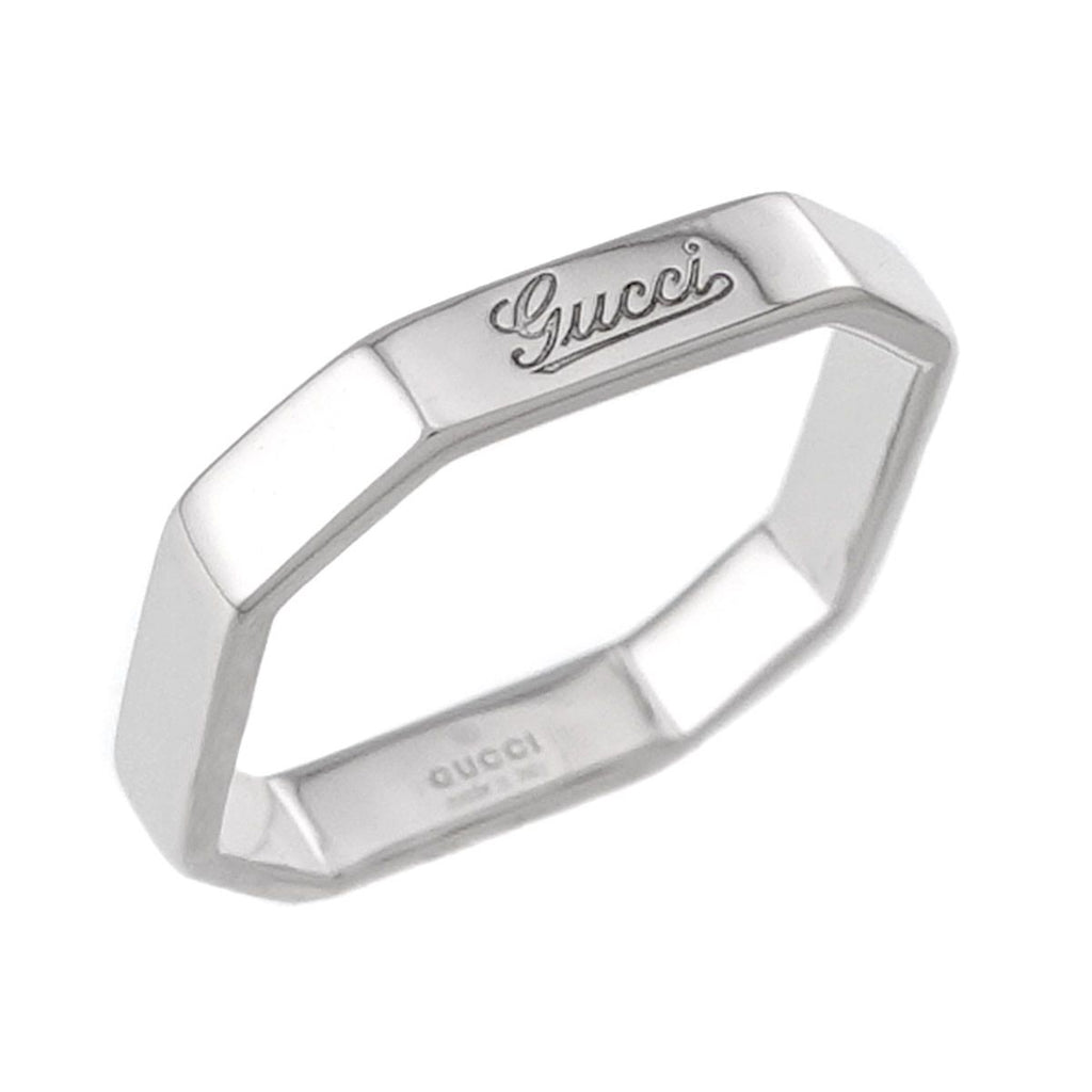Gucci Octagonal Ring 18k WG White Gold — view 5