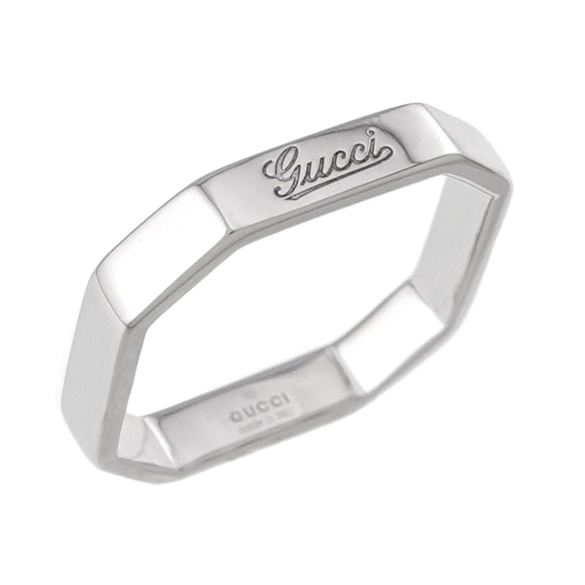 Gucci Octagonal Ring 18k WG White Gold — view 5