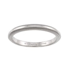 Tiffany & Co Milgrain Ring Pt Platinum Together — view 3