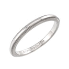 Tiffany & Co Milgrain Ring Pt Platinum Together — view 5