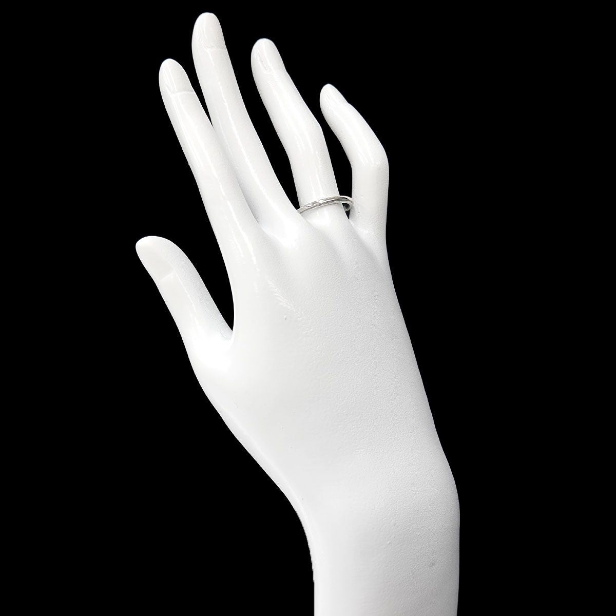 Tiffany & Co Milgrain Ring Pt Platinum Together — view 7
