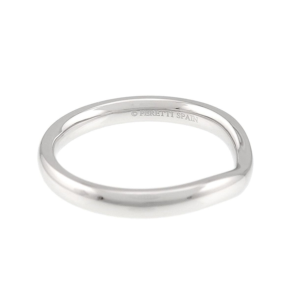Tiffany & Co Curved Band Ring Pt Platinum — view 4