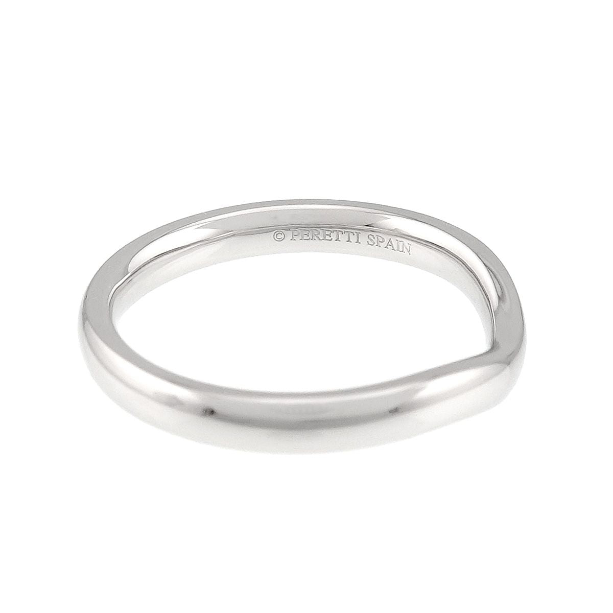 Tiffany & Co Curved Band Ring Pt Platinum — view 4