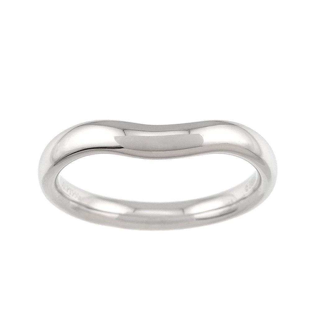 Tiffany & Co Curved Band Ring Pt Platinum — view 2