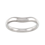 Tiffany & Co Curved Band Ring Pt Platinum — view 2