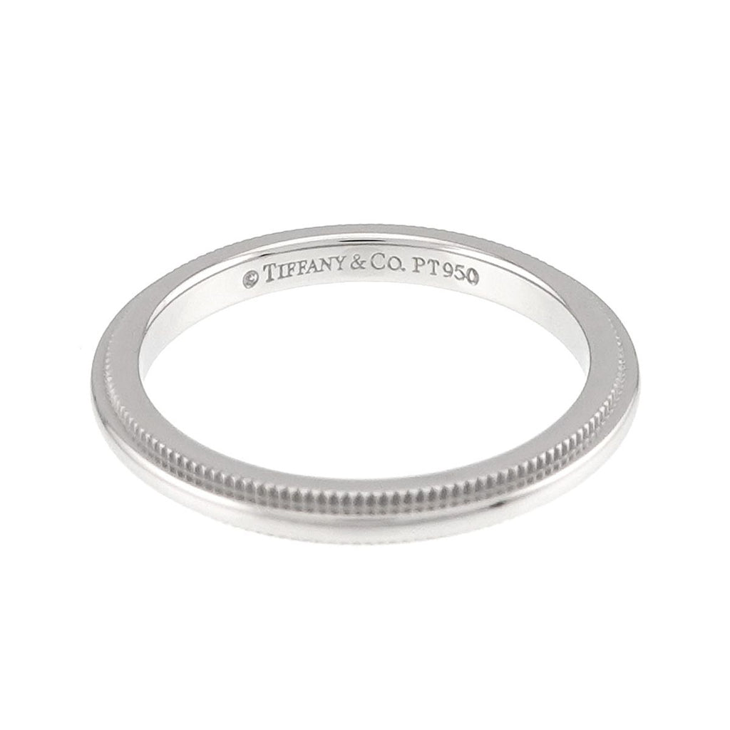 Tiffany & Co Milgray Ring Pt Platinum Together Milgrain — view 3