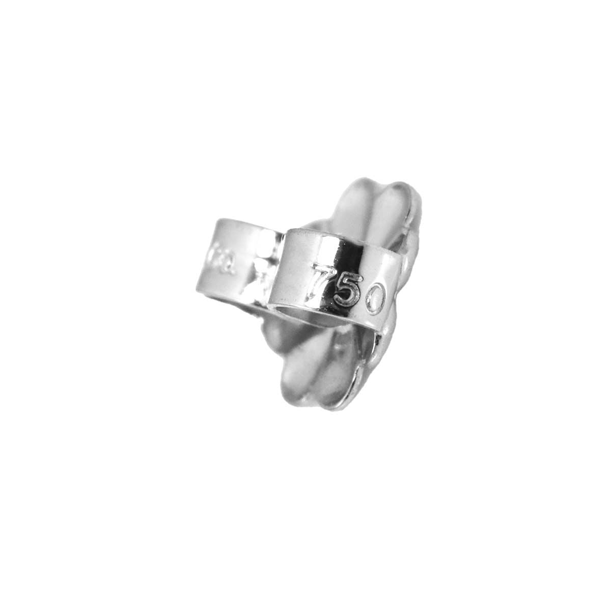 Tiffany & Co Signature Diamond Earrings 18k WG White Gold 750 Pierced — view 5