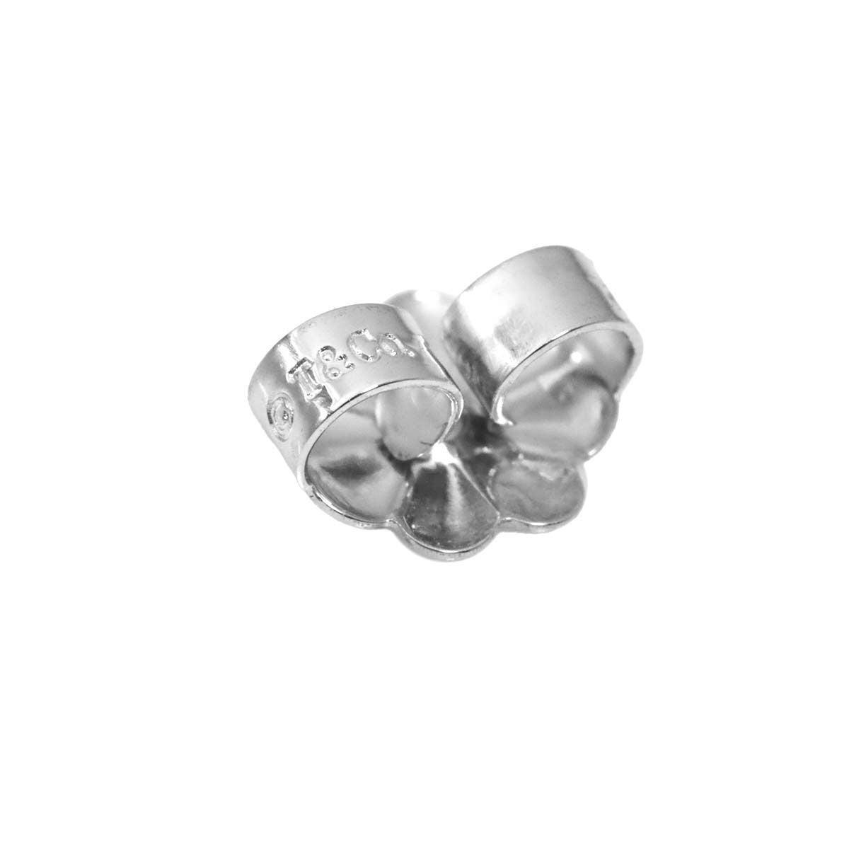 Tiffany & Co Signature Diamond Earrings 18k WG White Gold 750 Pierced — view 6