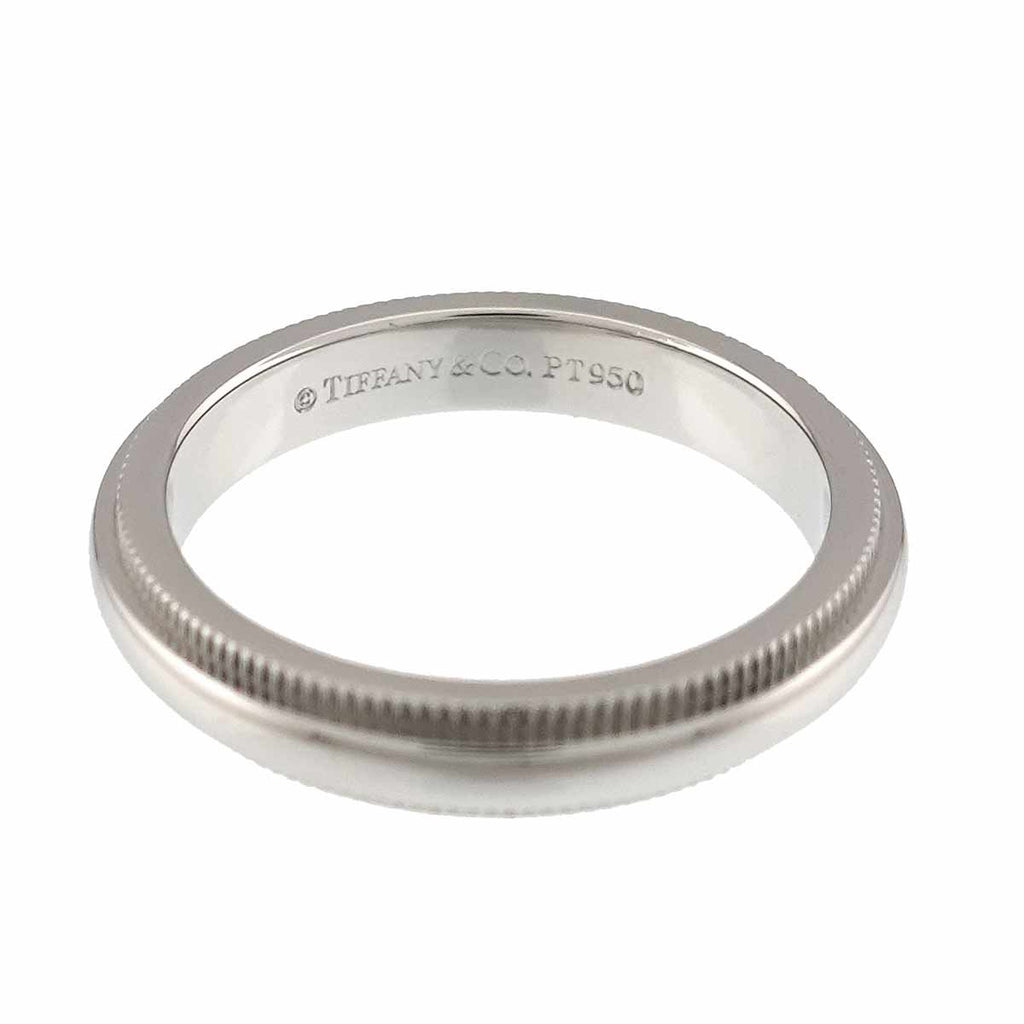 Tiffany & Co Milgray Ring Pt Platinum Together Milgrain — view 3