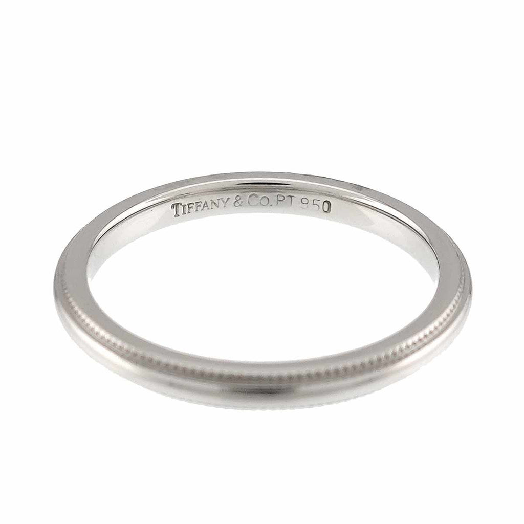 Tiffany & Co Milgray Ring Pt Platinum Together Milgrain — view 3