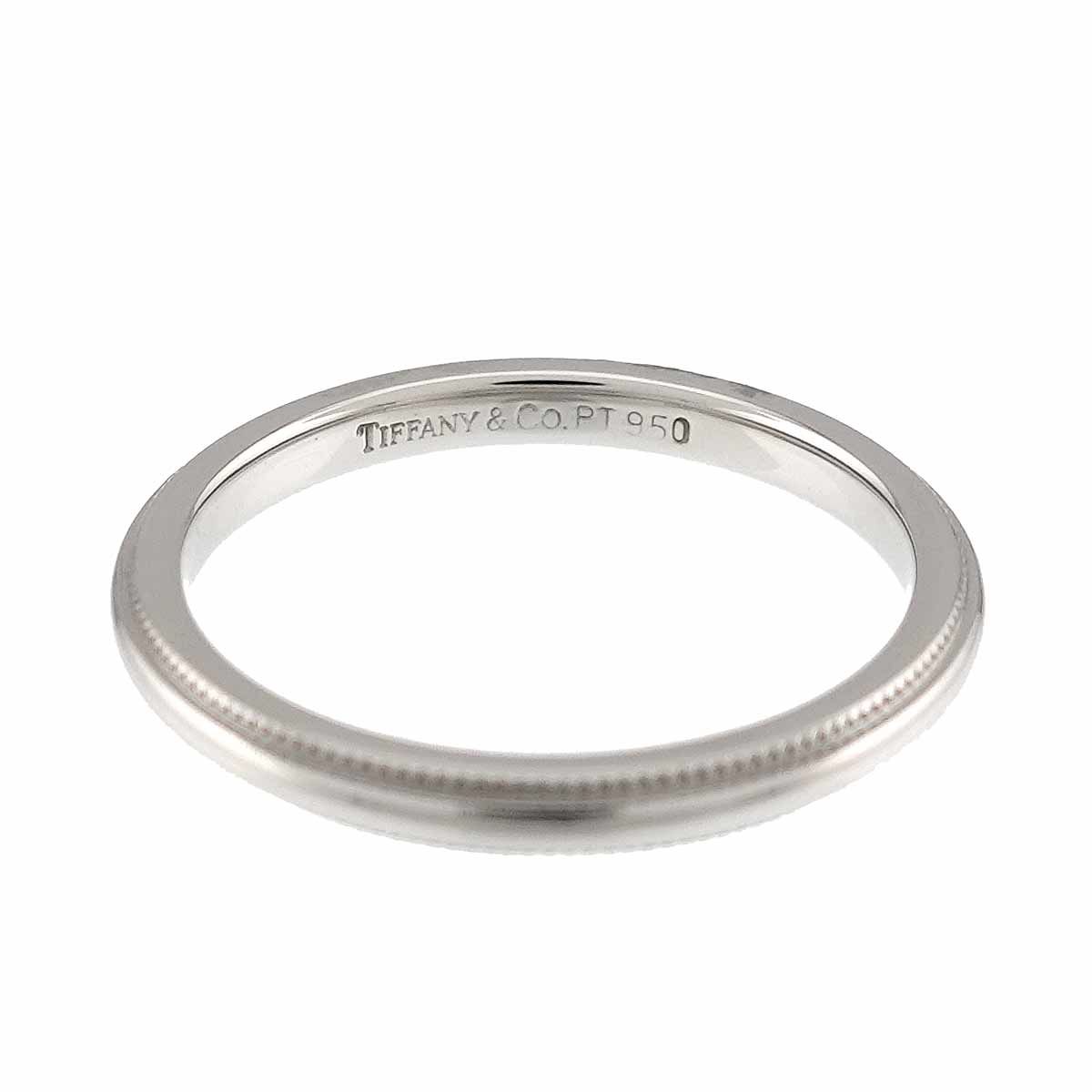 Tiffany & Co Milgray Ring Pt Platinum Together Milgrain — view 3