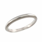 Tiffany & Co Milgray Ring Pt Platinum Together Milgrain — view 4