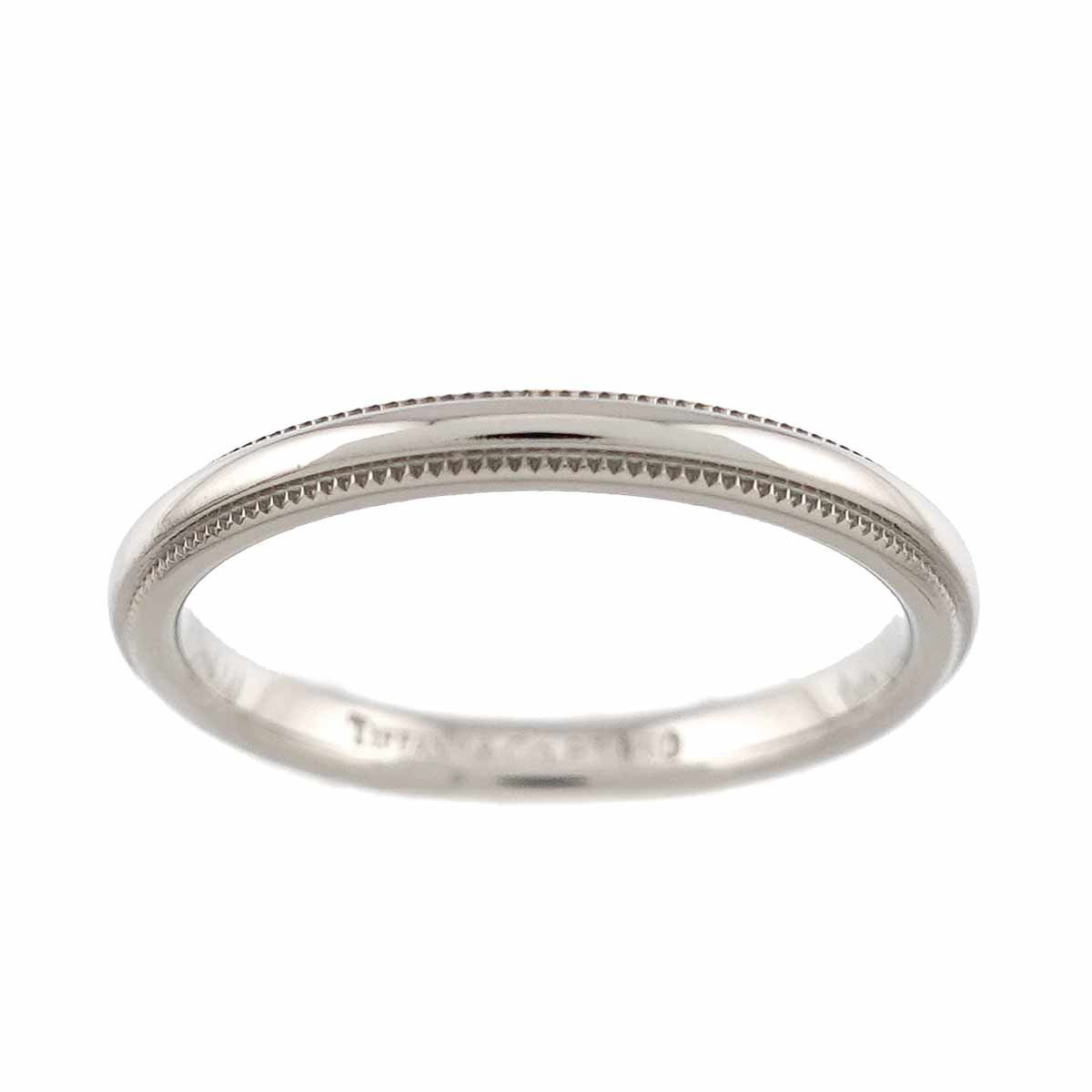 Tiffany & Co Milgray Ring Pt Platinum Together Milgrain — view 2
