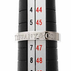 Tiffany & Co Logo Band Ring Pt Platinum — view 5