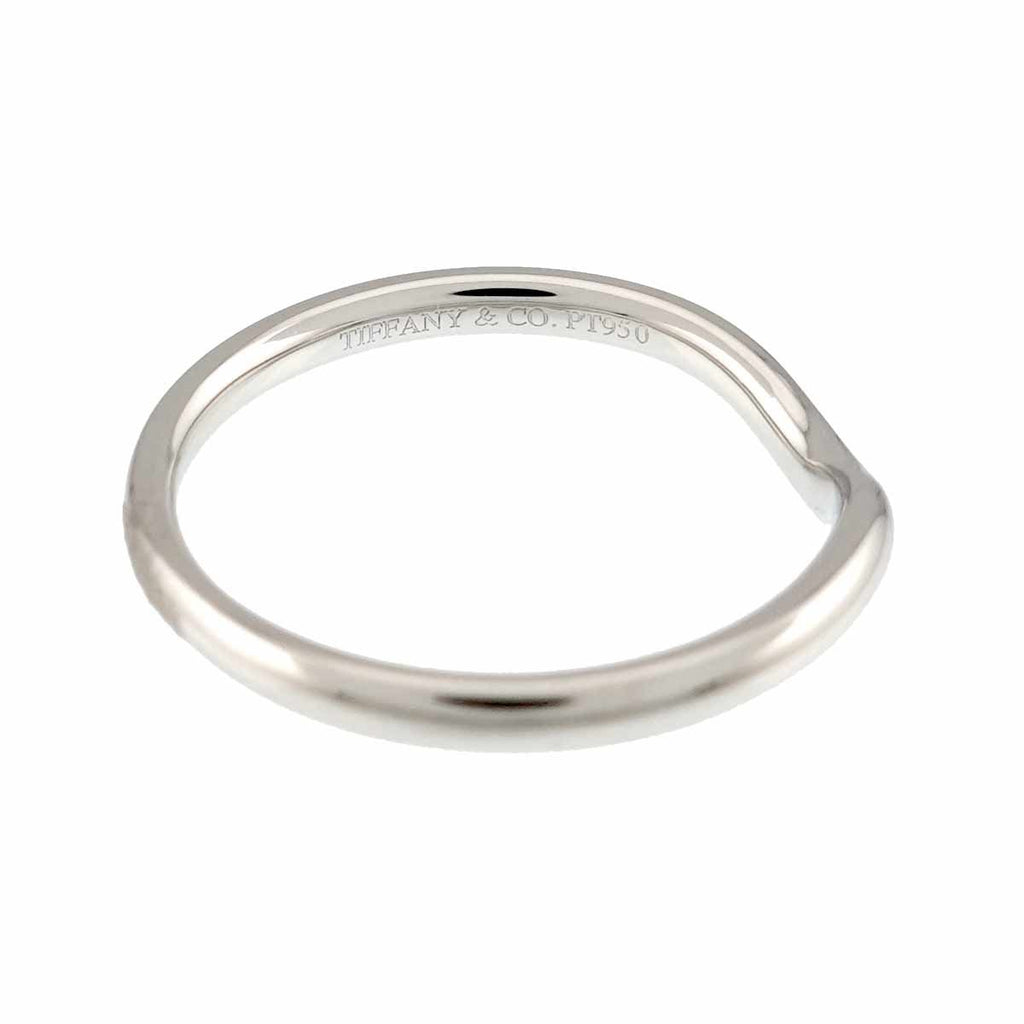 Tiffany & Co Curved Band Ring Pt Platinum — view 3