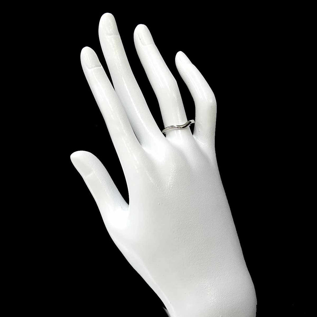 Tiffany & Co Curved Band Ring Pt Platinum — view 7