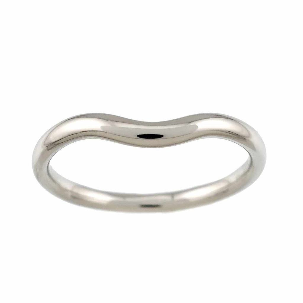 Tiffany & Co Curved Band Ring Pt Platinum — view 2