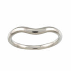 Tiffany & Co Curved Band Ring Pt Platinum — view 2