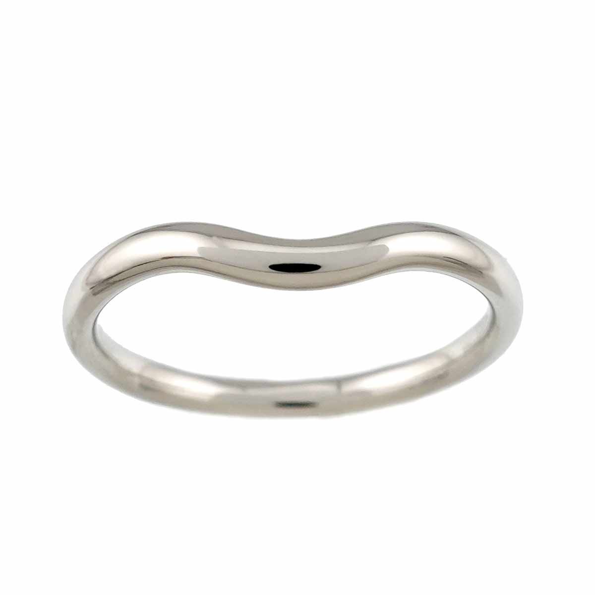 Tiffany & Co Curved Band Ring Pt Platinum — view 2