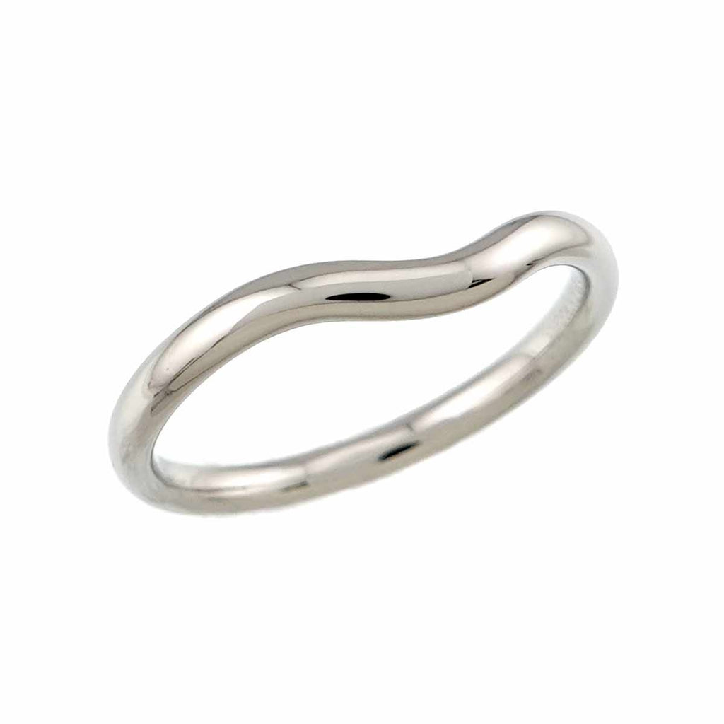 Tiffany & Co Curved Band Ring Pt Platinum — view 5