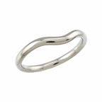 Tiffany & Co Curved Band Ring Pt Platinum — view 5