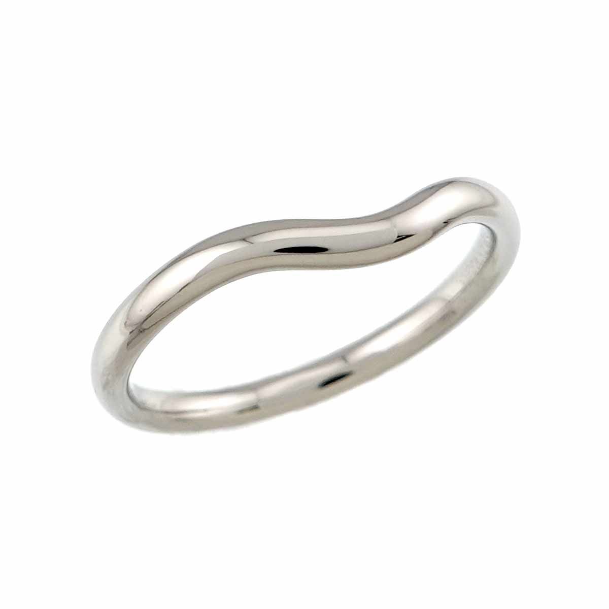 Tiffany & Co Curved Band Ring Pt Platinum — view 5