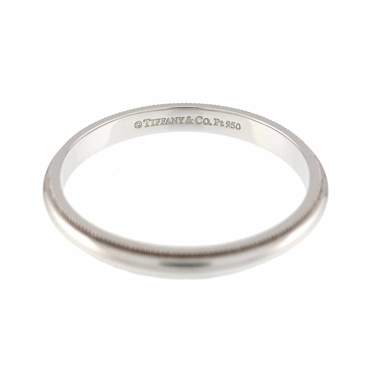 Tiffany & Co Milgray Ring Pt Platinum Together Milgrain — view 3
