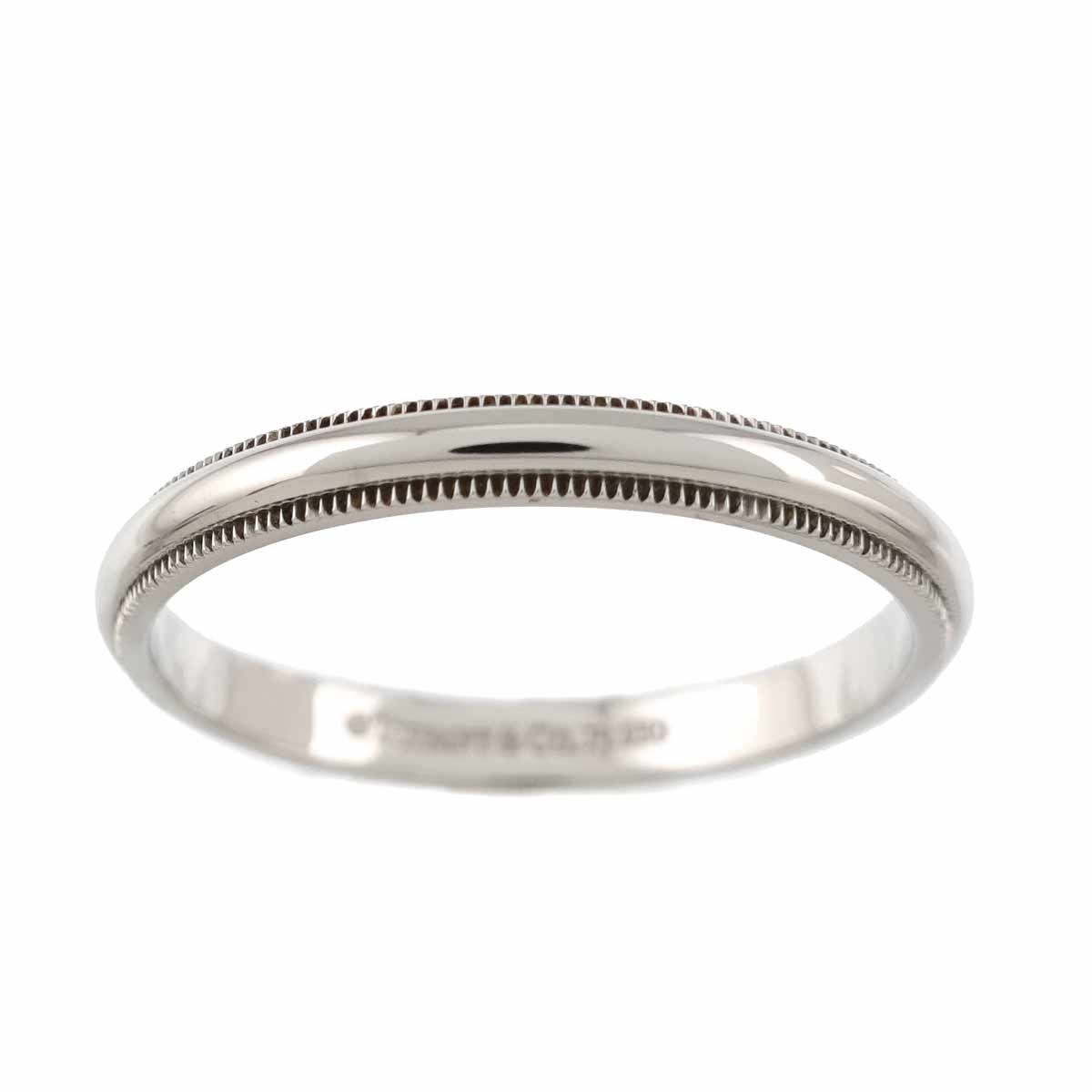 Tiffany & Co Milgray Ring Pt Platinum Together Milgrain — view 2