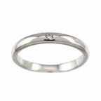 Tiffany & Co Stacking Band Ring Diamond Pt Platinum — view 2