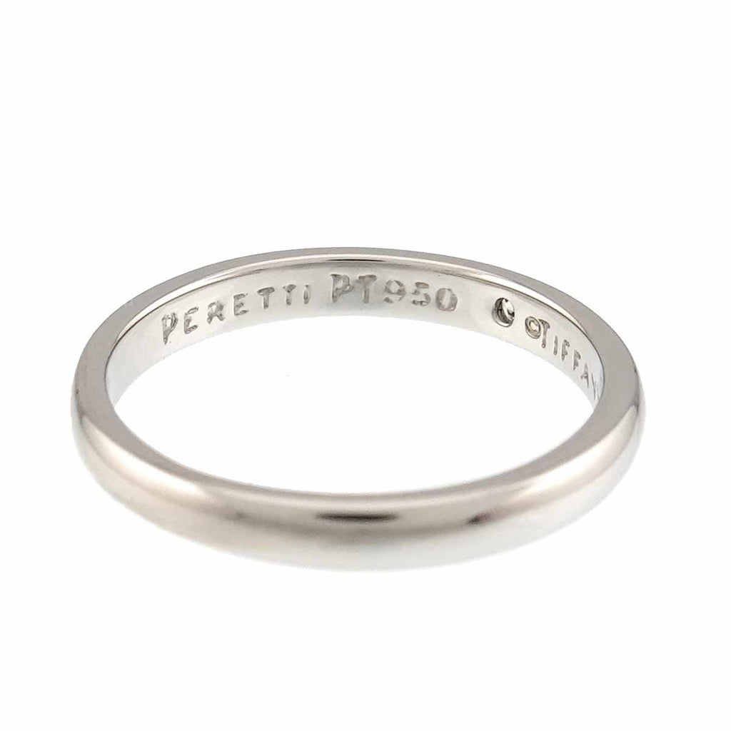 Tiffany & Co Stacking Band Ring Diamond Pt Platinum — view 4