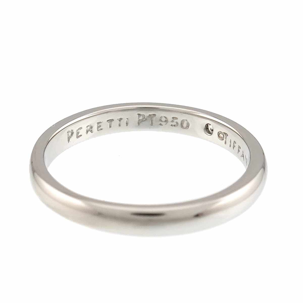 Tiffany & Co Stacking Band Ring Diamond Pt Platinum — view 4