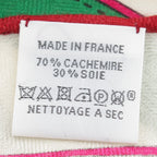 Hermes Triangle Jean la Promenade du Matin Morning Walk Cashmere Silk Scarf — view 8