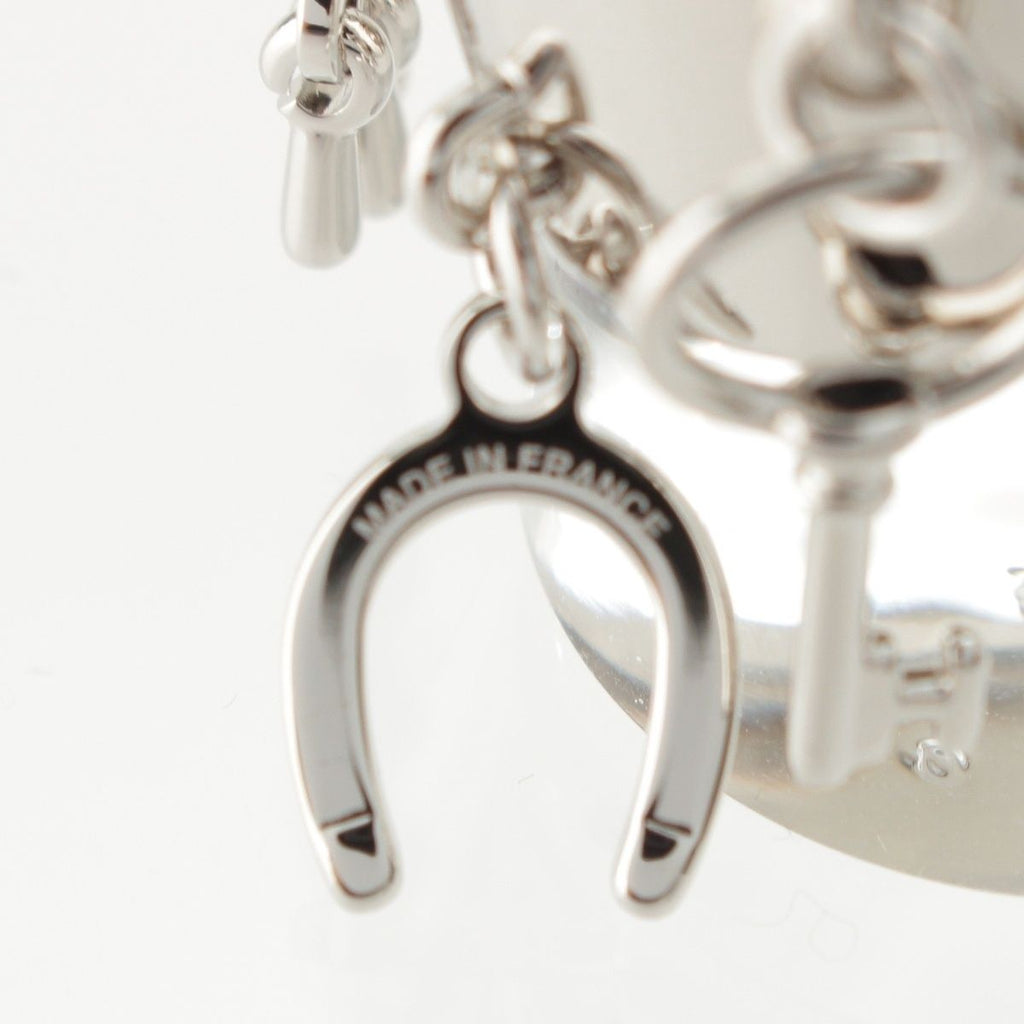 Hermes Scarf Ring Charm Key Horseshoe Silver — view 7