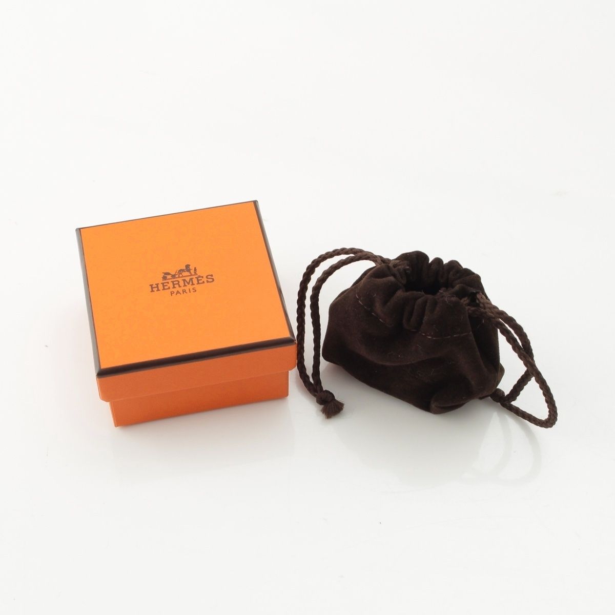 Hermes Scarf Ring Charm Key Horseshoe Silver — view 8