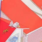 Hermes Carre 90 Silk on the Beach Scarf Multicolor — view 8