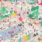 Hermes Carre 90 Silk on the Beach Scarf Multicolor — view 6