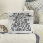 Hermes Carre Geant Cashmere Silk le Monde D'hermes World Scarf Ivory — view 8