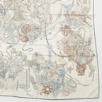 Hermes Carre Geant Cashmere Silk le Monde D'hermes World Scarf Ivory — view 5