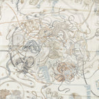 Hermes Carre Geant Cashmere Silk le Monde D'hermes World Scarf Ivory — view 6