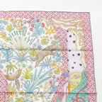 Hermes Carre 90 Silk le Premier Chant Song of Beginnings Scarf Pink — view 3