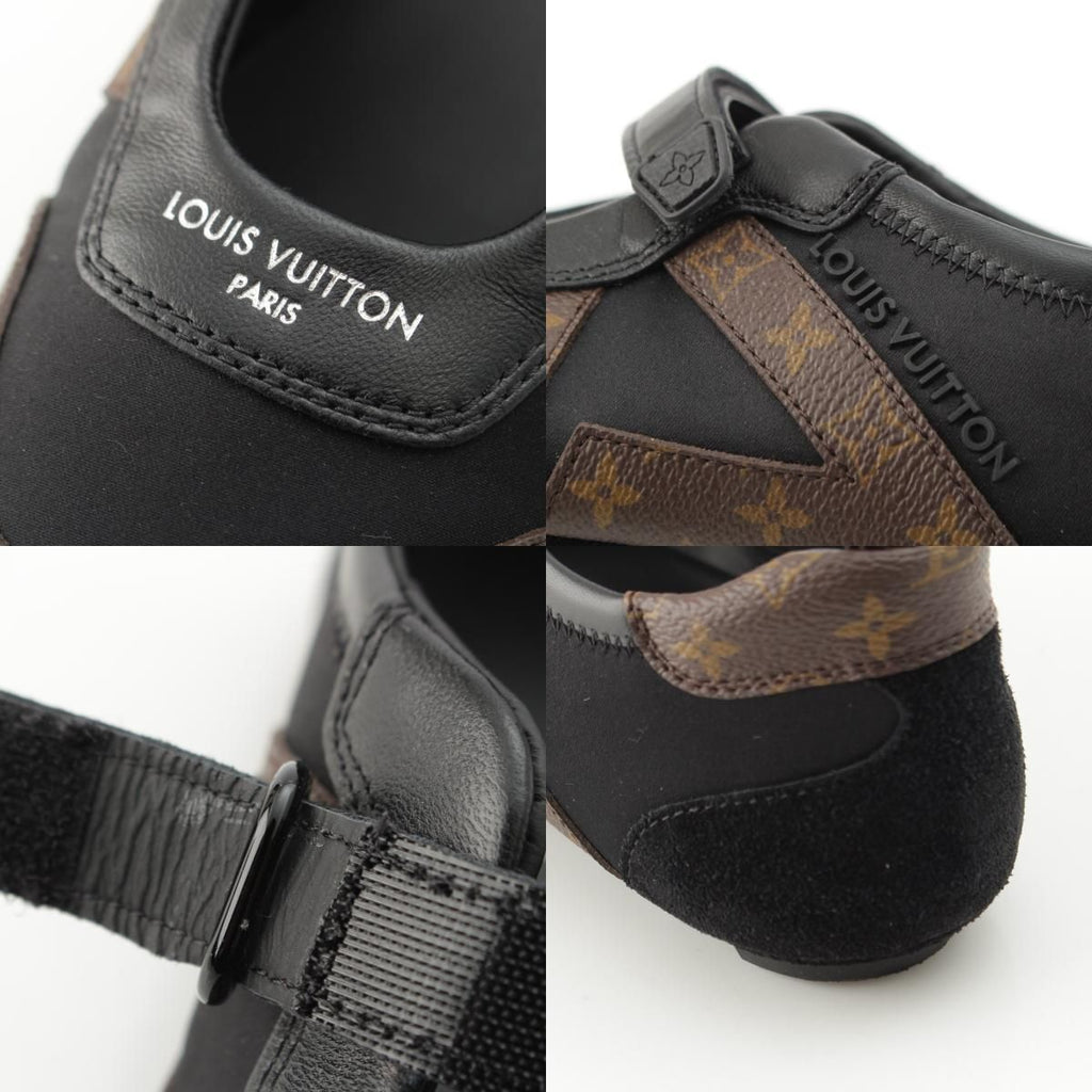 Louis Vuitton LV Sneakers Monogram Mary Jane Shoes Black Brown — view 9